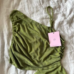 NWT Hello Molly Block It Out Midi Dress, Green, Medium